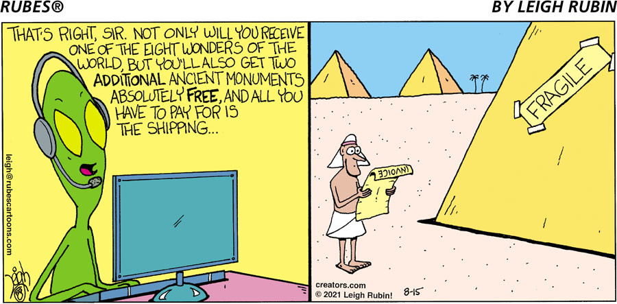 Rubes® for Aug 15, 2021