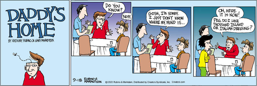 Daddy's Home for Sep 18, 2022