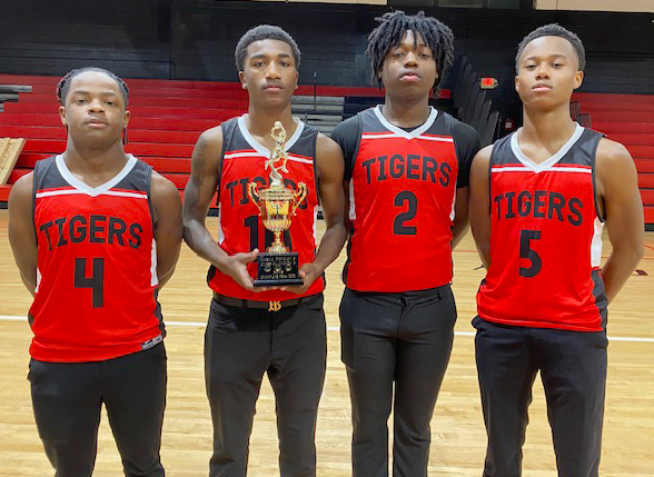 Leflore County had four players selected to the Region 3 All-District team following the tournament last week. Those selected were, from left, Keveon Cross, Emoni Journey, Caleb Day and Jeremy Gilbert. 