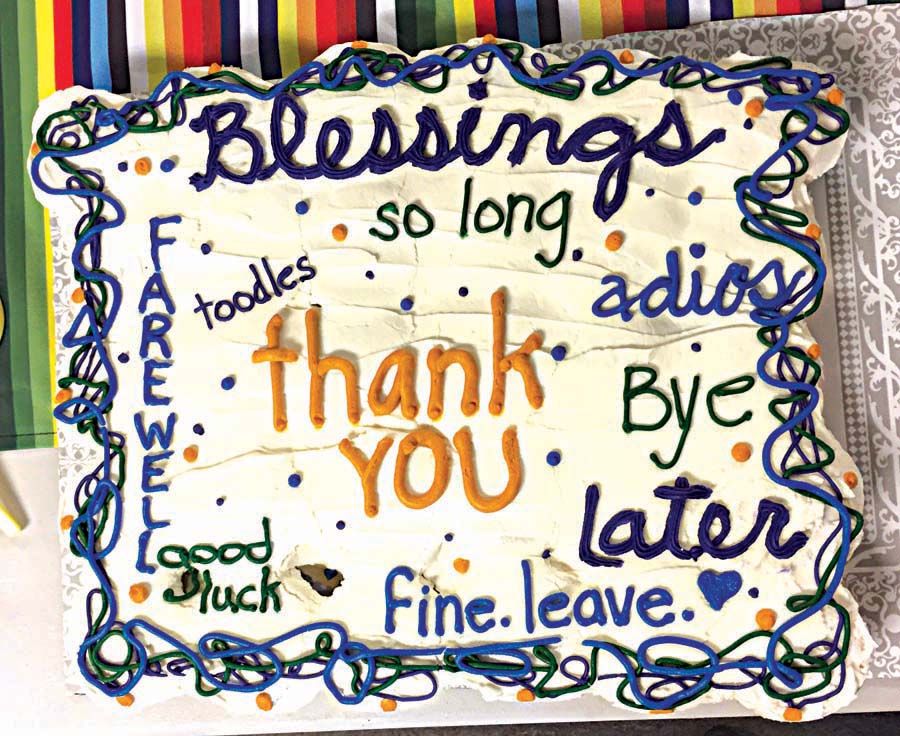 Cake honoring Tommy Ellett