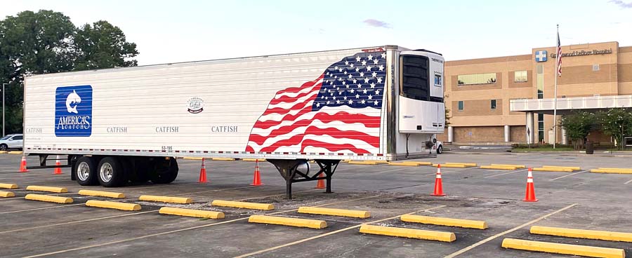 America's catch refrigerated truck