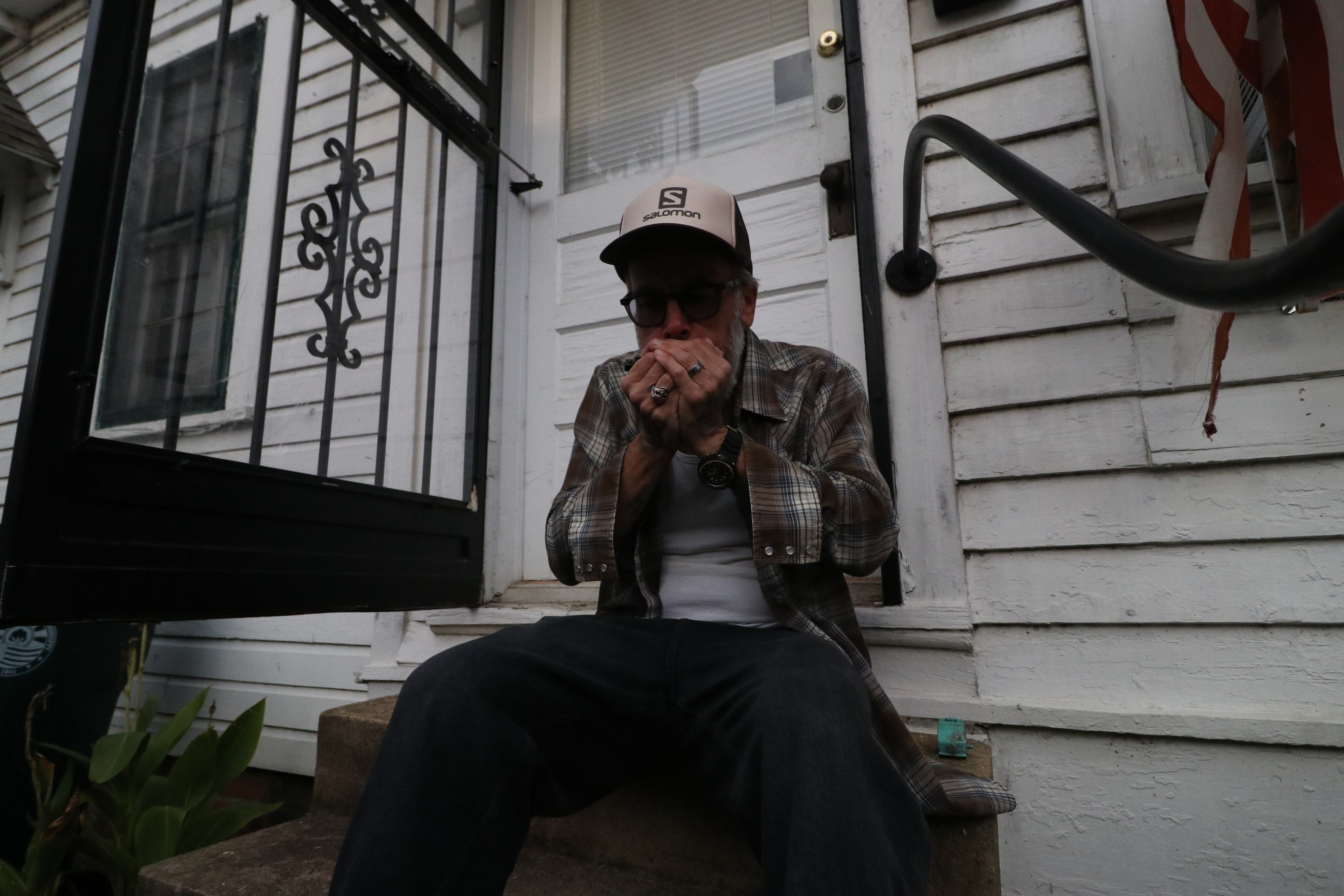 Henry da Massa plays the country blues harmonica