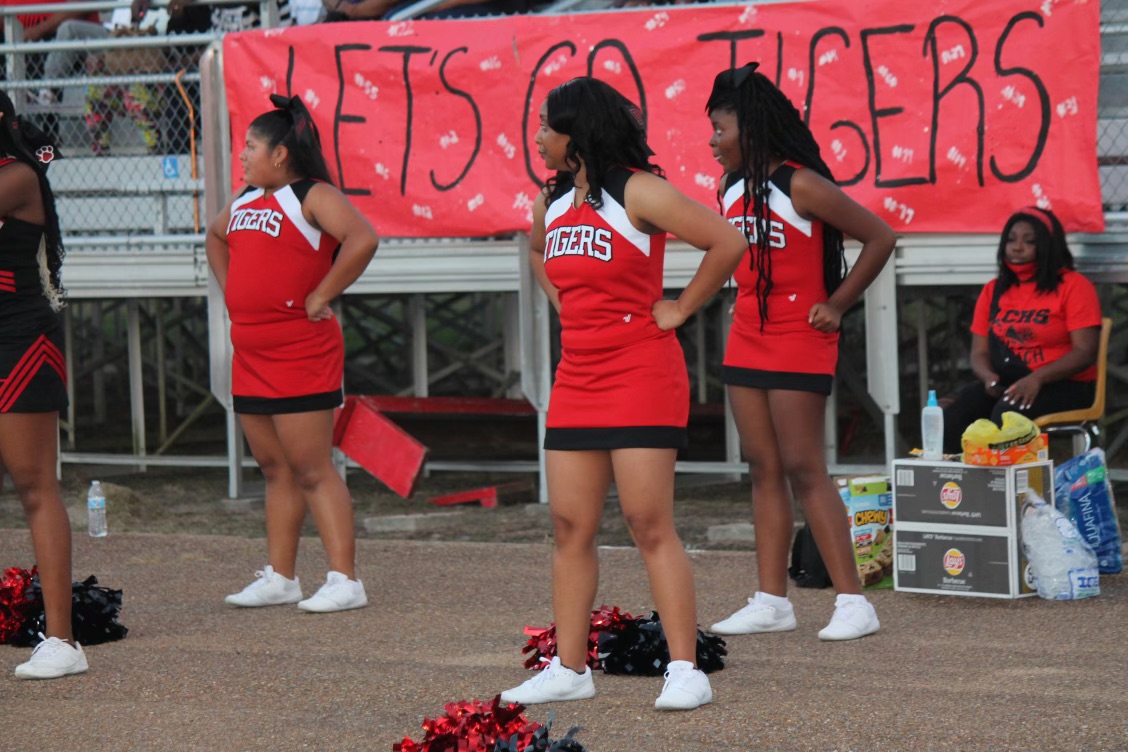 Leflore County High cheerleaders