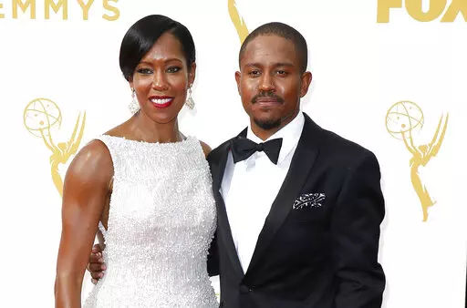 Regina King, left, and Ian Alexander Jr. arrive at the 67th Primetime Emmy Awards on Sunday, Sept. 20, 2015, at the Microsoft Theater in Los Angeles. Ian Alexander Jr., the only child of award-winning actor and director Regina King, has died.  The death was confirmed Saturday, Jan. 22,2022 in a family statement. (Photo by Danny Moloshok/Invision for the Television Academy/AP Images, File)