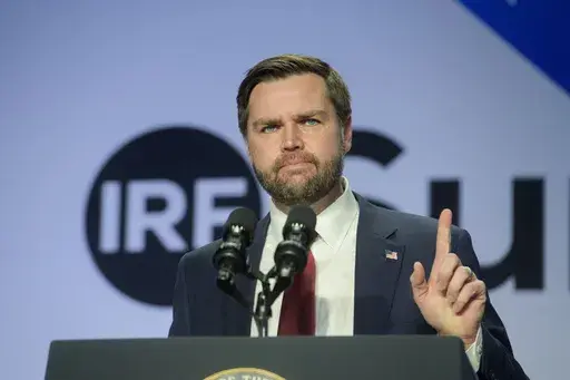 Vice President JD Vance speaks at the International Religious Freedom Summit at the Washington Hilton, Wednesday, Feb. 5, 2025, in Washington. (AP Photo/Rod Lamkey, Jr.)