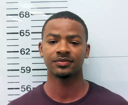 This booking photo provided by the Oxford, Miss., Police Department shows Sheldon Timothy Herrington Jr., of Grenada, Miss. Oxford police said Wednesday, March 29, 2023, that Herrington has been indicted on a capital murder charge in the death of Jimmie “Jay” Lee, a 20-year-old University of Mississippi student who disappeared in July 2022 and whose body has not been found. (Oxford Police Department via AP, File)