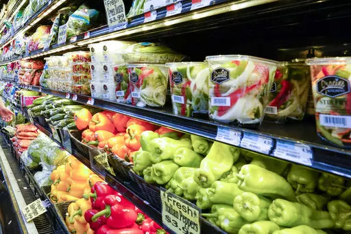 Vegetables are displayed in a produce section at a supermarket in New York, Monday, May 17, 2021. On Thursday, Jan. 19, 2023, the U.S. Agriculture Department issued new requirements for foods labeled as “organic,” a move aimed at cracking down on fraud and boosting oversight of products increasingly sought by consumers seeking healthy and environmentally sustainable options. (AP Photo/Mary Altaffer, File)