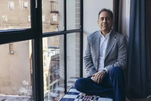 Jerry Seinfeld poses for a portrait to promote the film "Unfrosted" on Tuesday, April 16, 2024, in New York. (Photo by Victoria Will/Invision/AP)