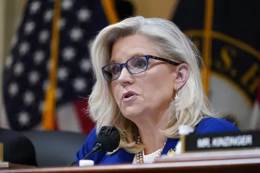 Vice Chair Liz Cheney, R-Wyo., speaks as the House select committee investigating the Jan. 6 attack on the U.S. Capitol, holds a hearing on Capitol Hill in Washington, Oct. 13, 2022. (AP Photo/J. Scott Applewhite, File)
