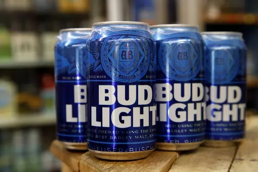 Cans of Bud Light beer are seen in Washington, Thursday Jan. 10, 2019. The marketing executive who oversaw a partnership between Bud Light and a transgender influencer is taking a leave of absence after it snowballed into cries for boycotts from some angry customers, according to media reports, Friday, April 21, 2023. (AP Photo/Jacquelyn Martin, File)