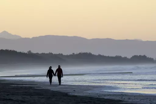 A couple walk along New Brighton Beach at sunset in Christchurch, New Zealand, Tuesday, June 9, 2020. Contrary to popular belief, estate planning isn’t just for older adults or the wealthy, as unexpected circumstances can affect anyone regardless of age or financial status. (AP Photo/Mark Baker, File)