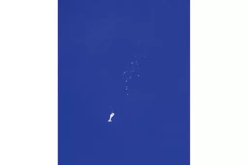 The remnants of a large balloon descend after it was struck by a missile from an F-22 fighter jet over the Atlantic Ocean, just off the coast of South Carolina near Myrtle Beach, Feb. 4, 2023. China's ceremonial parliament has accused American lawmakers of trampling on the sovereignty of other nations after the U.S. passed a measure condemning a suspected Chinese spy balloon's intrusion into U.S. airspace. (Chad Fish via AP, File)