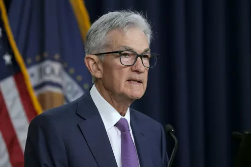 Federal Reserve Board Chair Jerome Powell speaks during a news conference at the Federal Reserve in Washington, Wednesday, May 1, 2024. (AP Photo/Susan Walsh)