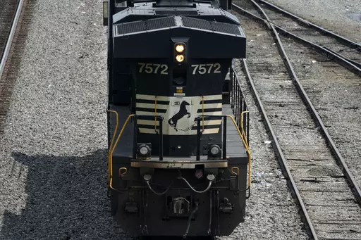 Norfolk Southern locomotives are moved in Norfolk Southern's Conway Terminal in Conway, Pa., June 17, 2023. Lawyers and unions who represent rail workers say there is a clear pattern across the industry of railroads retaliating against workers who report safety violations or injuries on the job. (AP Photo/Gene J. Puskar, File)