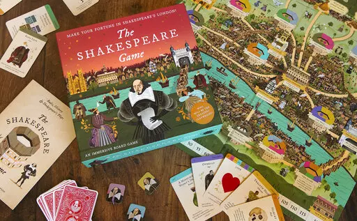 This photo shows The Shakespeare Game. Board games are among the many amusements for adults that make great holiday gifts. (Laurence King Publishing via AP