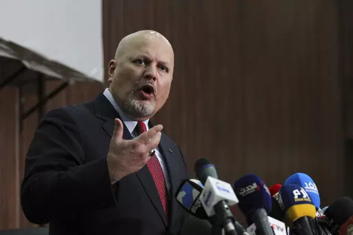 Karim Ahmed Khan, International Criminal Court chief prosecutor, speaks during a news conference at the Ministry of Justice in the Khartoum, Sudan, Aug. 12, 2021. Representatives of a group of nations working together to investigate war crimes committed since Russia's invasion of Ukraine are meeting Tuesday, May 31, 2022 in The Hague amid ongoing calls for those responsible for atrocities to be brought to justice. Tuesday's coordination meeting at the European Union's judicial cooperation agency