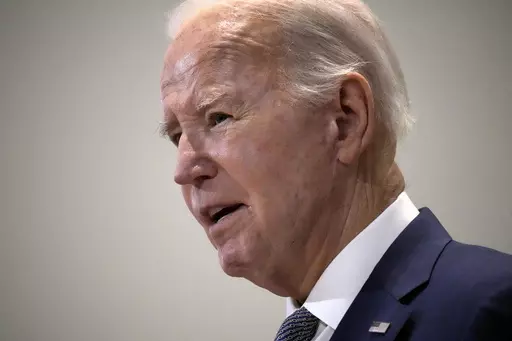 President Joe Biden speaks at St. John Baptist Church in Columbia, S.C., on Sunday, Jan. 28, 2024. (AP Photo/Jacquelyn Martin)