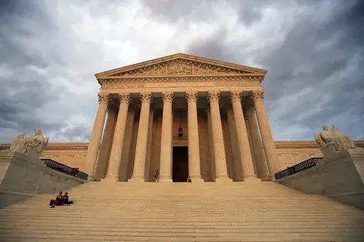 The U.S. Supreme Court is seen near sunset in Washington, Oct. 18, 2018. (AP Photo/Manuel Balce Ceneta, File)