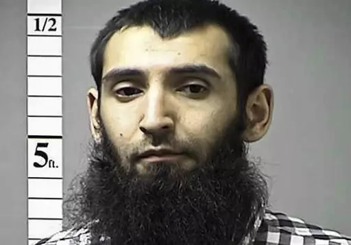 This booking photo provided by the St. Charles County Department of Corrections in St. Charles, Mo., shows Sayfullo Saipov. A jury said Monday, March 13, 2023 it could not reach a unanimous decision on whether to impose the death sentence on an Islamic extremist who killed eight people using a speeding truck on a popular New York bike path. A unanimous verdict is required for a death sentence. (St. Charles County Department of Corrections/KMOV via AP, File)