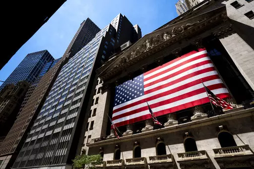 The New York Stock Exchange on June 29, 2022, in New York. Stocks are slipping on Wall Street, Friday, Dec. 9, 2022, after a report showed inflation is still hotter than expected, even though it is slowing. (AP Photo/Julia Nikhinson, File)