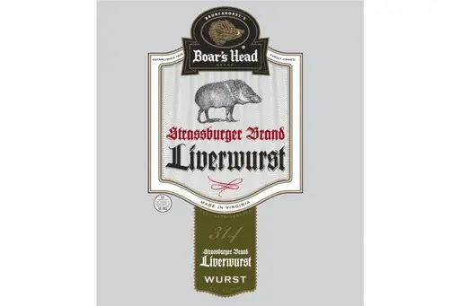 This image provided by the U.S. Department of Agriculture in July 2024 shows a label for Boar's Head liverwurst. The company recalled 7 million pounds of deli meats on July 30, 2024, expanding an initial recall on July 25 after a liverwurst sample collected in Maryland tested positive for listeria. (USDA via AP)