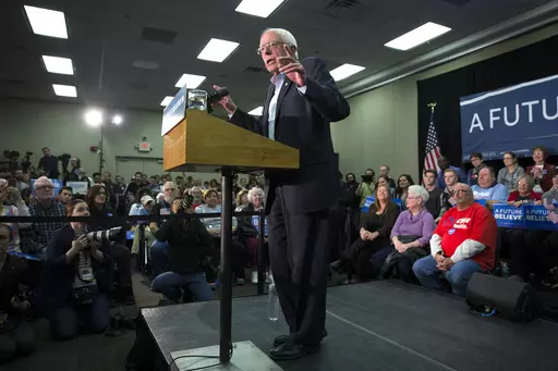 Democratic presidential candidate Sen. Bernie Sanders, I-Vt., speaks during a campaign rally, on Jan. 31, 2016, in Waterloo, Iowa. Iowa's caucuses grew over 50 years to be an entrenched part of U.S. politics. (AP Photo/Evan Vucci, File)