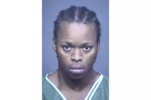 This booking photo provided by the Mesa, Ariz., Police Department shows Iren Byers. Byers has been arrested in connection with five separate shootings in the Phoenix metro area that left four people dead and a woman wounded, authorities said Sunday, May 28, 2023. Byers was taken into custody Sunday on suspicion of four counts of first-degree murder and one count of attempted first-degree murder. (Courtesy of Mesa Police Department via AP)