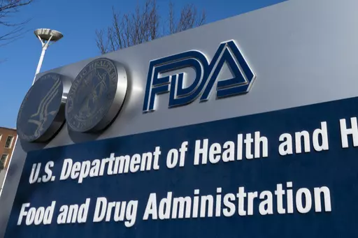 A sign for the Food and Drug Administration is displayed outside their offices in Silver Spring, Md., on Dec. 10, 2020. The first gene therapy for Duchenne muscular dystrophy received preliminary U.S. approval on Thursday, June 22, 2023, despite concerns from some government scientists about the treatment's ability to help boys with the inherited disease. (AP Photo/Manuel Balce Ceneta, File)