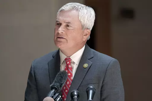 House Oversight and Accountability Committee Chair James Comer, R-Ky., speaks to reporters after he and Rep. Jamie Raskin, D-Md., the ranking member of the House Oversight and Accountability Committee, met with FBI officials to view confidential documents Comer demanded in his investigation of President Joe Biden's family, Monday, June 5, 2023, on Capitol Hill in Washington. (AP Photo/Mariam Zuhaib)
