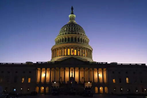 The U.S. Capitol is seen at sunset on Capitol Hill in Washington, Sept. 8, 2022. Democrats have held both chambers of Congress and the presidency for two years. But they may not have such consolidated power for much longer.  Republicans could make big gains in the Nov. 8 midterm elections, bolstered by frustration over the economy, advantages in the redistricting process that takes place every 10 years and the traditional losses in a new president’s first midterm election. (AP Photo/Jacquelyn