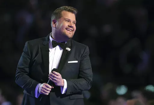 James Corden hosts at the 60th annual Grammy Awards at Madison Square Garden on Jan. 28, 2018, in New York. The multiple Emmy- and Tony Award-winner who gave the world “Carpool Karaoke” is launching a new weekly show set for early 2024 on SiriusXM called “This Life of Mine with James Corden.” (Photo by Matt Sayles/Invision/AP, File)