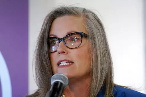 Democratic Arizona Gov.-elect Katie Hobbs speaks at a victory rally, Tuesday, Nov. 15, 2022, in Phoenix. An Arizona judge on Thursday, Dec. 1, ordered Cochise County officials to certify the midterm election results by the end of the day. Hobbs filed suit Monday, as did a local voter and a group of retirees, arguing the supervisors are required by law certify the election, a process formally known as a canvass. Hobbs says she is required to hold the statewide certification on Dec. 5 and by law c