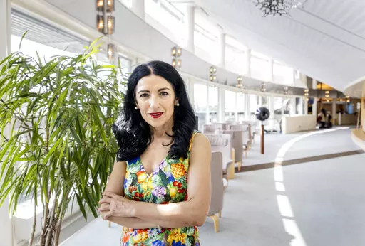 Swedish Parliamentarian Amineh Kakabaveh poses for a photo in Stockholm, Friday, June 10, 2022. When Turkey’s president rails against “terrorists” in the Swedish Parliament, Amineh Kakabaveh is convinced that he is talking about her. The former Kurdish rebel fighter turned Swedish lawmaker has a central role in the drama surrounding Sweden and Finland’s historic bid to join NATO, which Turkey opposes saying the Nordic countries are sheltering Kurdish militants.(Christine Olsson/TT via AP