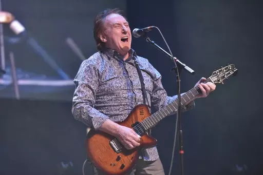 Denny Laine performs, Thursday Jan, 17, 2019, at the Arcada Theatre in St. Charles, Ill. Laine, a British singer, songwriter and guitarist who performed in an early, pop-oriented version of the Moody Blues and was later Paul McCartney’s longtime sideman in the ex-Beatle’s solo band Wings, died Tuesday, Dec. 5, 2023, his wife said in a social media post. (Photo by Rob Grabowski/Invision/AP, File)