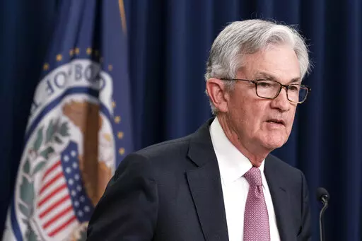 Federal Reserve Board Chair Jerome Powell speaks during a news conference at the Federal Reserve, Wednesday, May 4, 2022 in Washington. The Federal Reserve intensified its drive to curb the worst inflation in 40 years by raising its benchmark short-term interest rate by a sizable half-percentage point. (AP Photo/Alex Brandon)