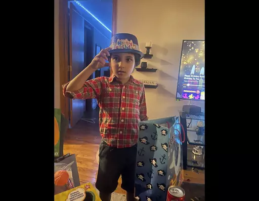 This undated photo provided on Mon., Oct. 16, 2023, by the Chicago chapter of the Council On American Islamic Relations, shows Wadea Al-Fayoume. A Palestinian-American woman seriously injured in a suspected hate crime that left her 6-year-old son dead in a suburb of Chicago is asking the public to “pray for peace” as she recuperates from her injuries. Hanaan Shahin issued a statement Tuesday through the Chicago chapter of the Council on American-Islamic Relations after meeting with the group