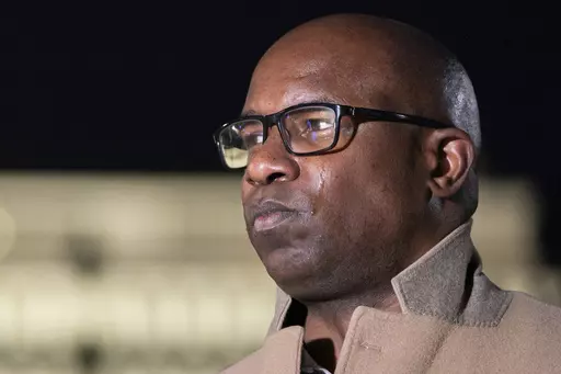 Rep. Jamaal Bowman, D-N.Y., cries while speaking alongside state legislators and faith leaders currently on hunger strike outside the White House to demand that President Joe Biden call for a permanent ceasefire in Gaza on Nov. 29, 2023. A group of progressive lawmakers are fighting back against a multi-million dollar campaign to push them out of Congress for their vocal opposition to Israel's deadly bombardment of Gaza after the Oct. 7 attack. (AP Photo/Nathan Howard, File)