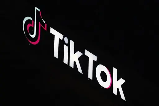 A TikTok sign is displayed on top of their building in Culver City, Calif., on Dec. 3, 2024. (AP Photo/Richard Vogel, File)
