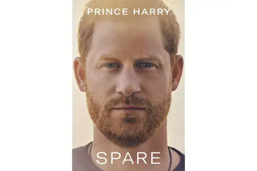 This image provided by the Random House Group shows the cover of "Spare," Prince Harry's memoir. The book is an object of obsessive anticipation worldwide since first announced last year, is coming out Jan. 10. (Random House Group via AP)