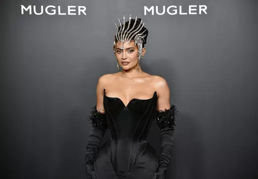 Kylie Jenner attends the "Thierry Mugler: Couturissime" Brooklyn Museum opening celebration on Tuesday, Nov. 15, 2022, in New York. (Photo by Evan Agostini/Invision/AP)