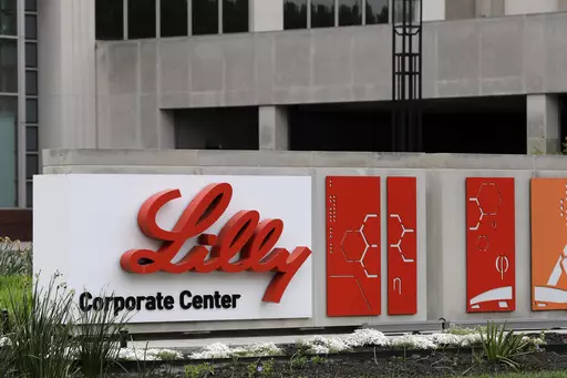 The Eli Lilly & Co. corporate headquarters are seen in Indianapolis on April 26, 2017. Tirzepatide, an drug from the company approved to treat type 2 diabetes under the brand name Mounjaro, helped people with the disease who were overweight or had obesity lose up to 16% of their body weight, or more than 34 pounds, over nearly 17 months, the company said on Thursday, April 27, 2023. (AP Photo/Darron Cummings, File)