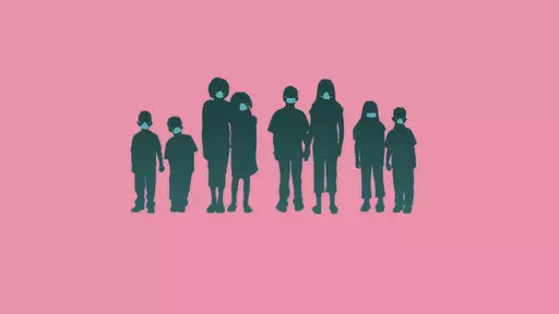 Can kids be harmed wearing masks to protect against COVID? (AP Illustration/Peter Hamlin)