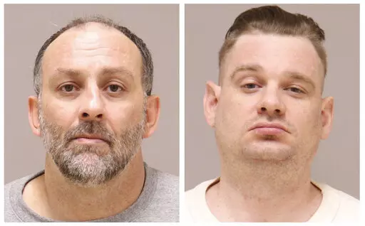 This combo of images provided by the Kent County, Mich., Jail. shows Barry Croft Jr., left, and Adam Fox. Jury selection started Tuesday, Aug. 9, 2022, in the second trial of the two men charged with conspiring to kidnap Michigan Gov. Gretchen Whitmer in 2020 over their disgust with restrictions early in the COVID-19 pandemic.
Prosecutors are putting Adam Fox and Barry Croft Jr. on trial again after a jury in April couldn't reach a verdict. Two co-defendants were acquitted and two more pleaded 