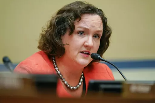 Rep. Katie Porter, D-Calif., speaks during a House Committee on Oversight and Reform hearing on gun violence on Capitol Hill in Washington, June 8, 2022. In Orange County, where the typical house sells for well over $1 million, Porter’s four-bedroom, three-bath residence in a subdivision on the University of California Irvine campus is a bargain. The progressive Democrat and law professor, who often laments the cost of housing in her district, purchased it in 2011 for $523,000, a below-market 