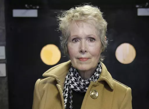 In this March 4, 2020, file photo, E. Jean Carroll arrives at court in New York. More than a dozen women have publicly accused former President Donald Trump of sexual assault and harassment, but none of those claims has gone to trial. That is about to change. The trial of a former advice columnist's rape lawsuit is due to start with jury selection Tuesday. E. Jean Carroll alleges that Trump raped her in a New York luxury department store dressing room in the mid-1990s. (AP Photo/Seth Wenig, File
