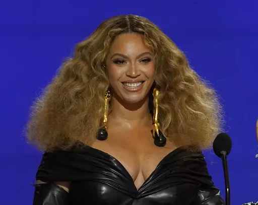 Beyonce appears at the 63rd annual Grammy Awards in Los Angeles on March 14, 2021. Beyoncé releases a concert film this week titled "Renaissance: A Film by Beyoncé ." (AP Photo/Chris Pizzello, File)