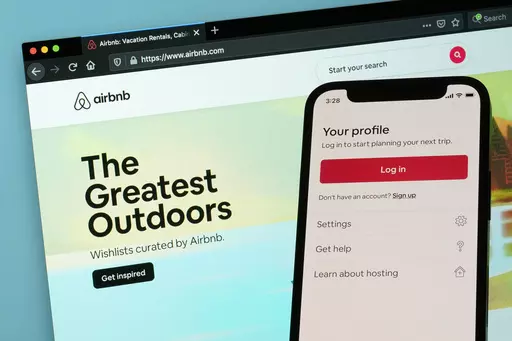 The login page for Airbnb's iPhone app is displayed on a computer displaying Airbnb's website, May 8, 2021, in Washington. Airbnb “horror stories” are a genre unto themselves. Many problems, such as unclean properties or misleading photos, can be avoided by booking properties with several positive reviews. Other disasters can be less predictable, but having a backup plan can help. And communicating with hosts beforehand can gauge their communication style and help get on the same page about 