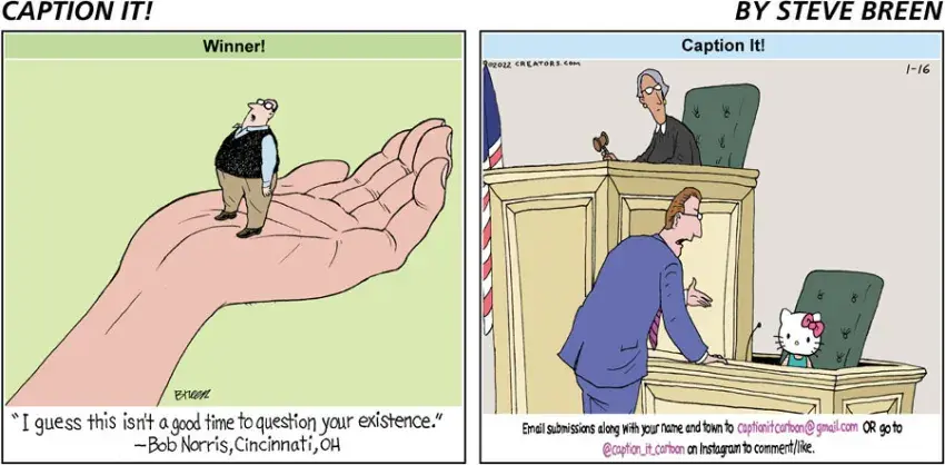 Caption It! for Jan 16, 2022