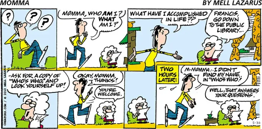 Momma for May 30, 2021