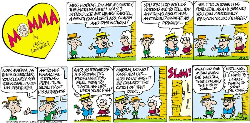 Momma for Aug 29, 2021